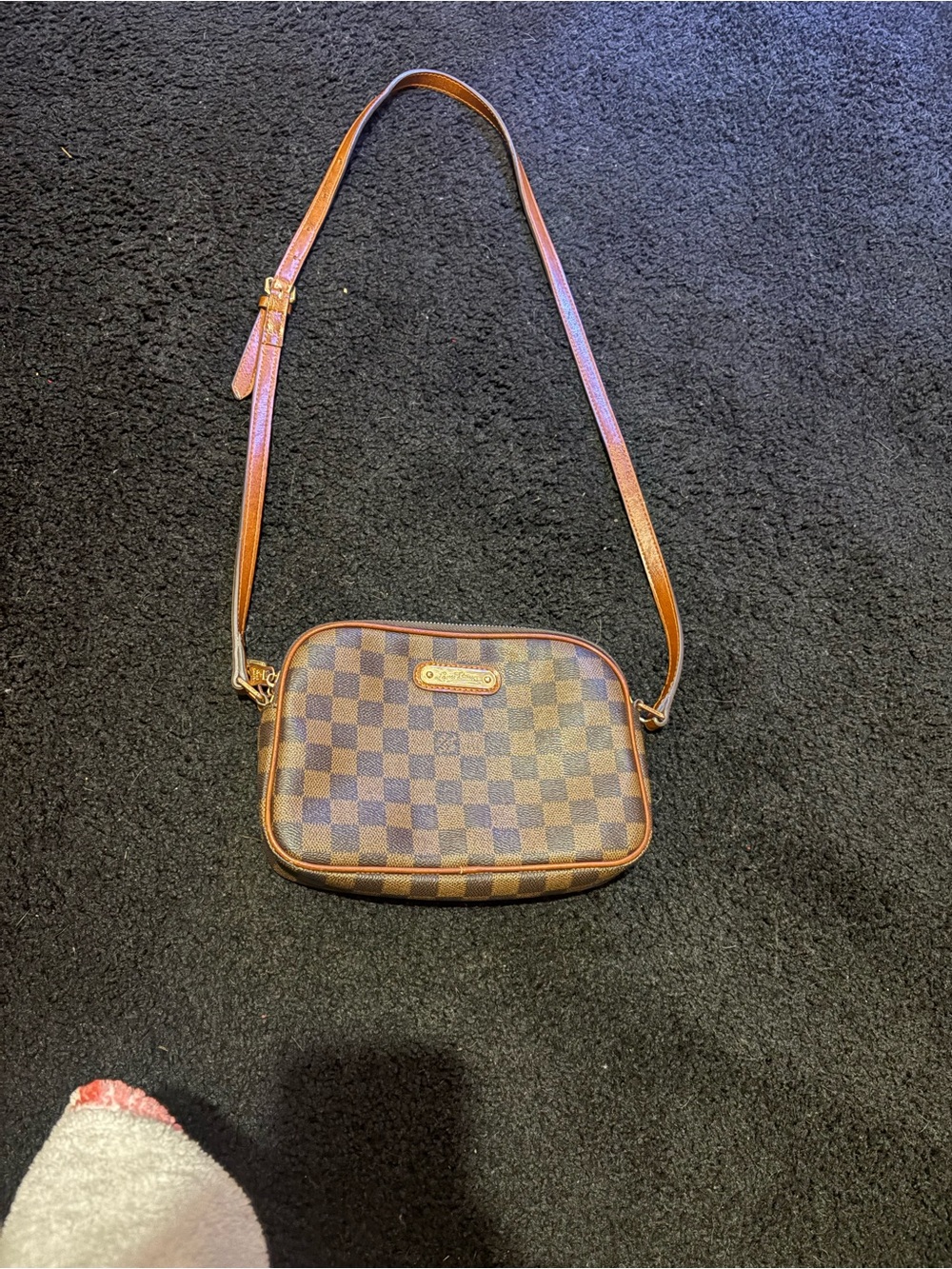 Louis Vuitton Brown Checkered Damier Crossbody Bag